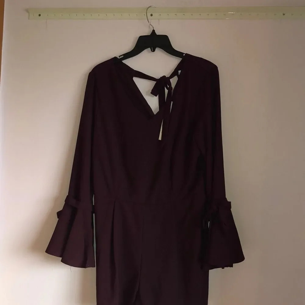 𝅺she and Sky maroon romper